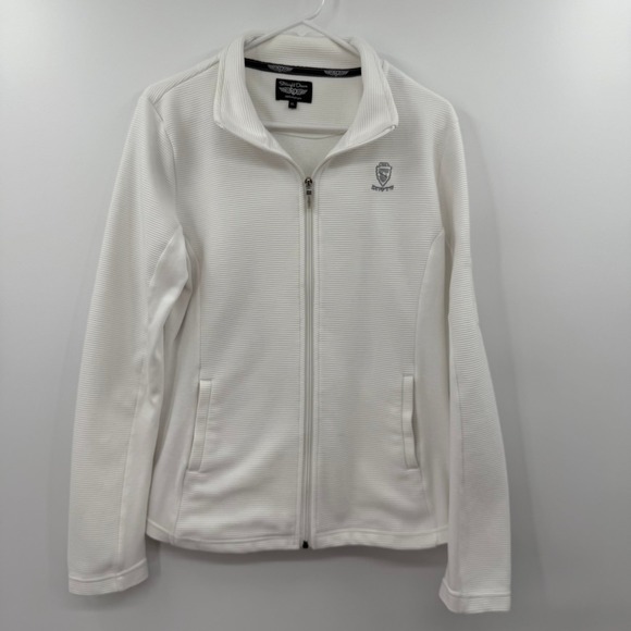 Straight‎ Down Womens Jacket Golf Ribbed Full Zip Outdoor scioto golf club xl - Picture 1 of 12
